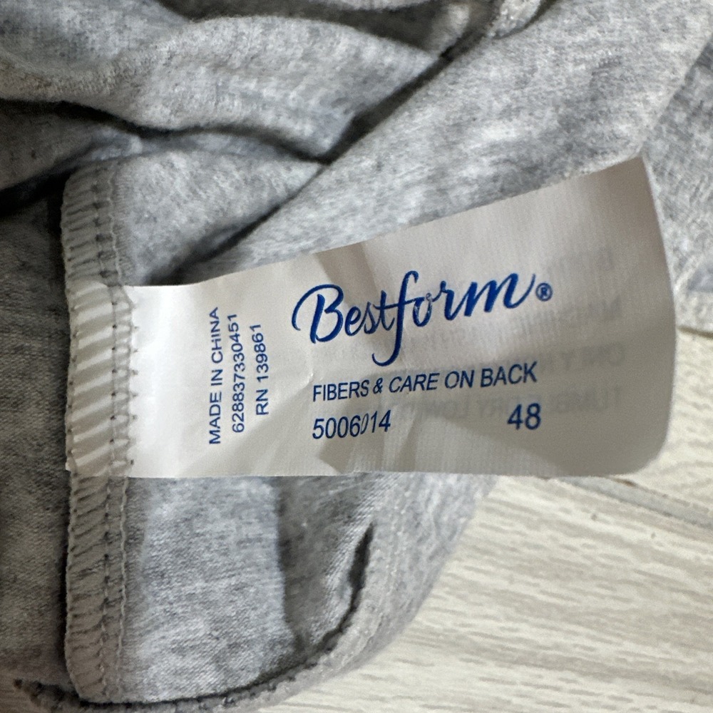 BESTFORM Women's (Size 48) Comfort Cotton Blend Front Close Bra 5006014 Black - Picture 7 of 7